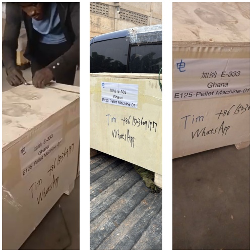 Agent collected the pellet machine from Ghana