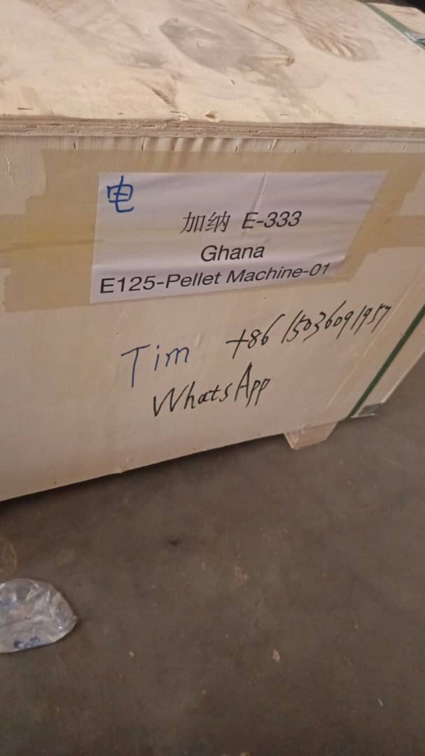 Agent collected the pellet machine from Ghana Agent collected the pellet machine from Ghana