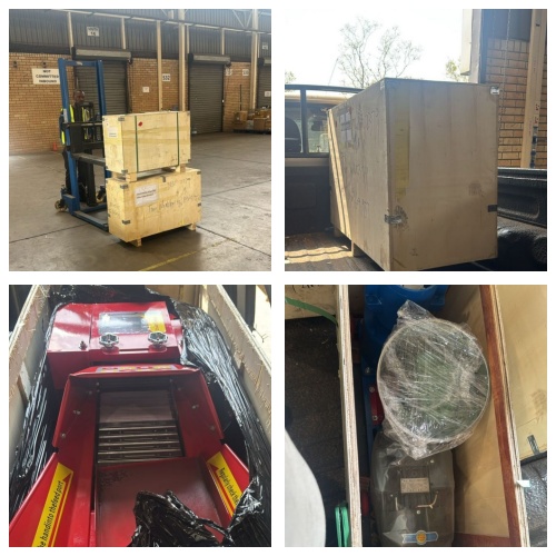 Agent Collect Pellt and Chaff cutter machine from SA warehouse