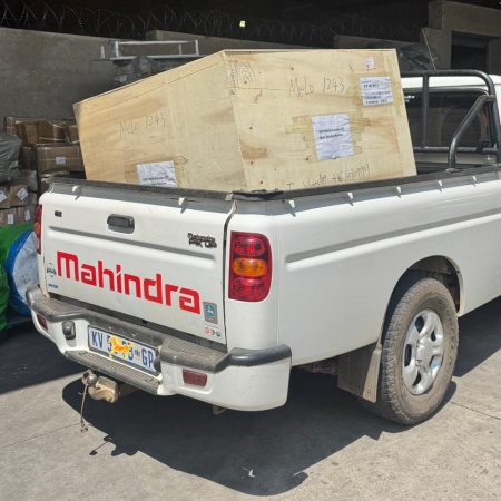 Clients Collected Electric Fish Float Feed Pellet Machine From South Africa Warehouse