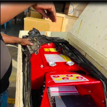 Lesotho client picked up chaff cutter from South Africa warehouse